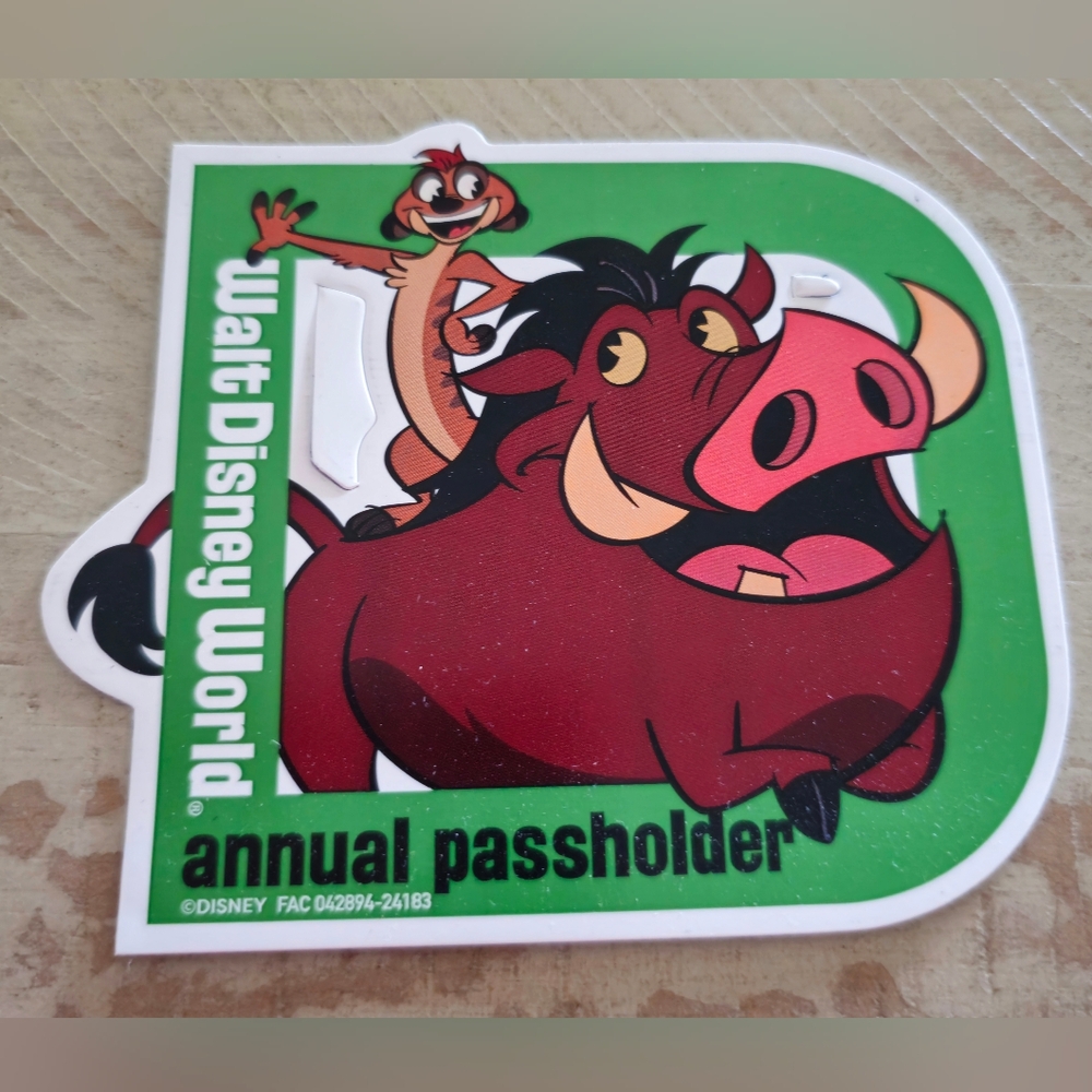 NEW Disney 2024 Annual Passholder Magnet Timon & Pumba